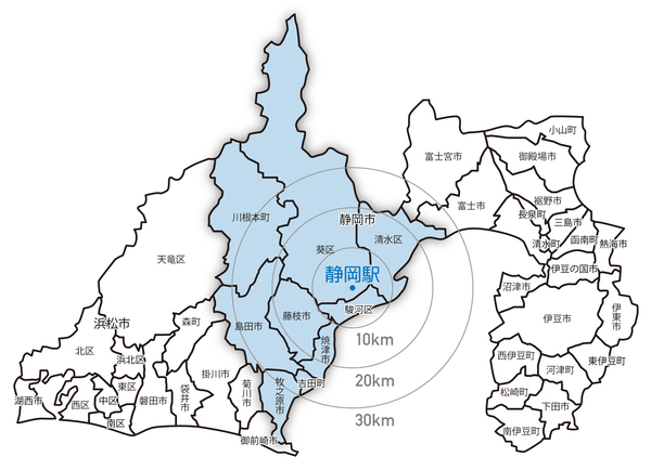 静岡県の地域